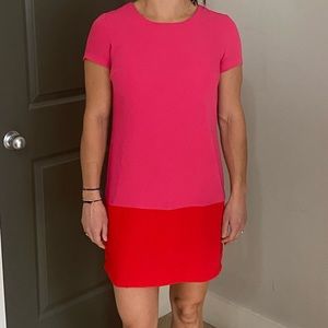 Cynthia Rowley color block shift dress
